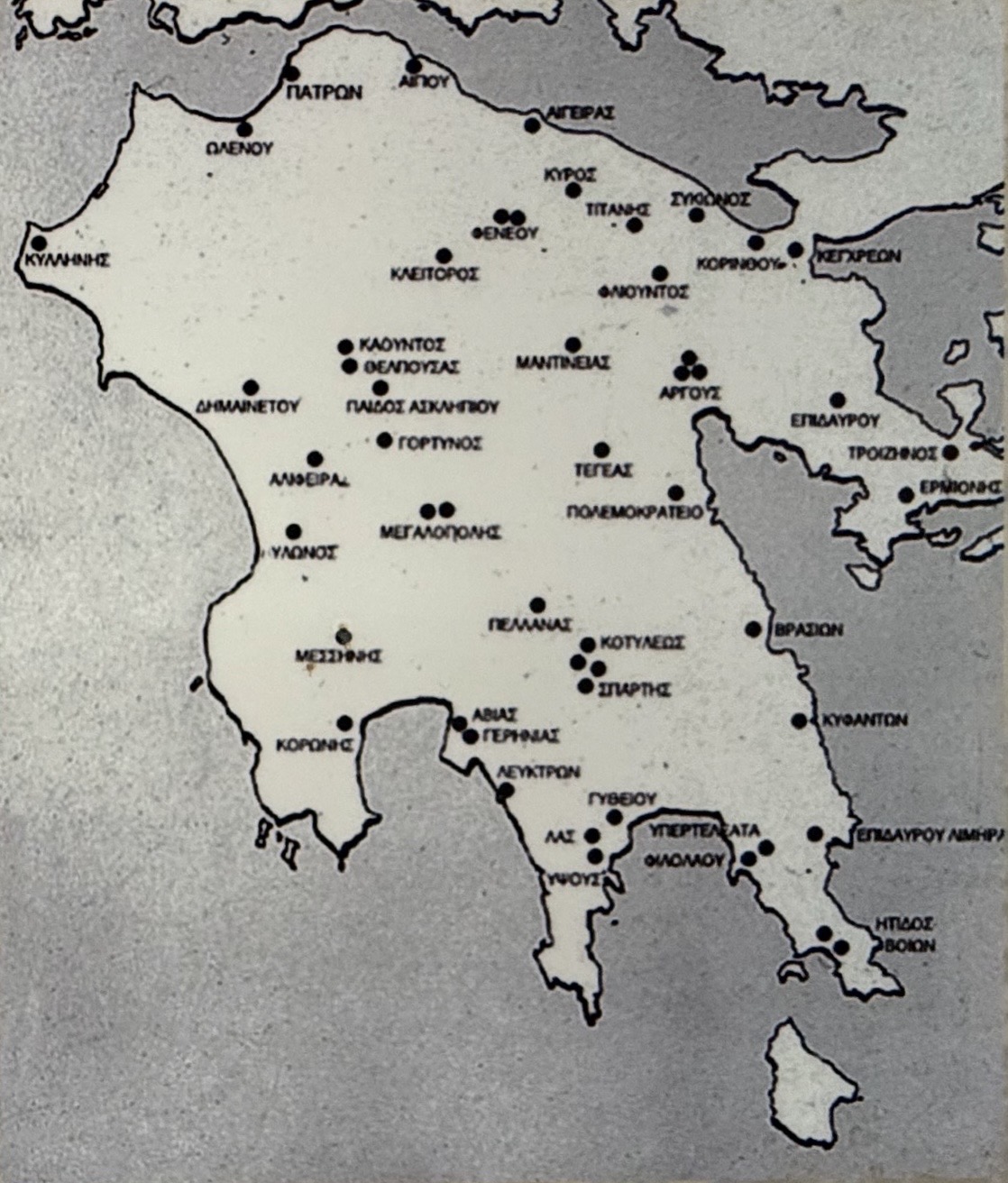 Asclepions in the Pelopenese