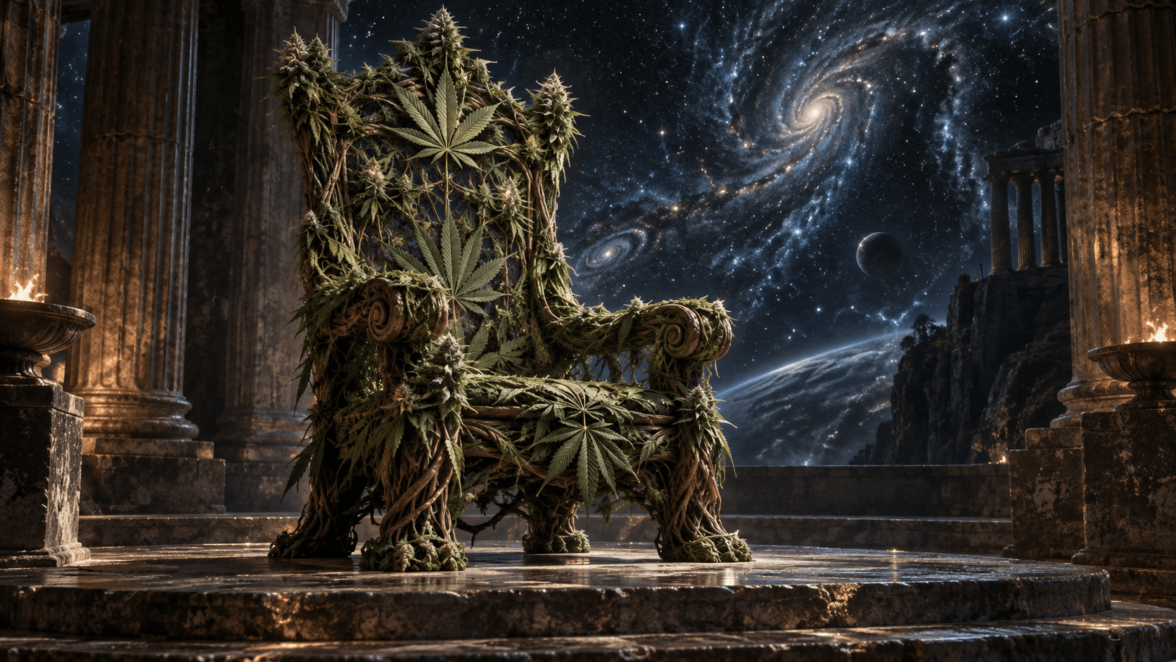 an herbal throne or throna
